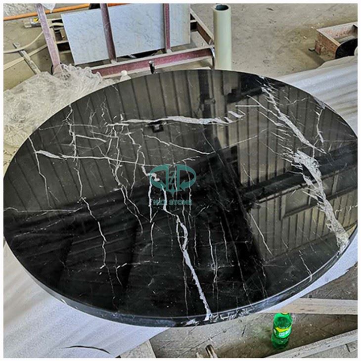 Nero Marquina bordplate i marmor