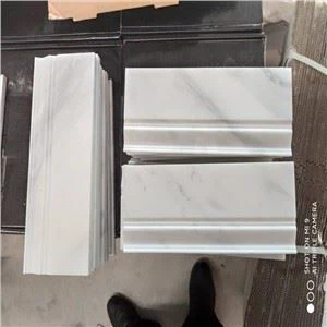 Carrara White Marble Pencil Moldings Border Liners